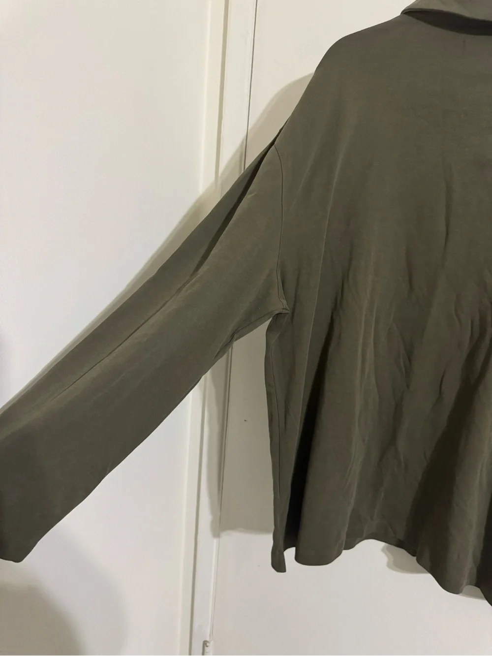 Banana Republic Olive Green Long-Sleeve Polo